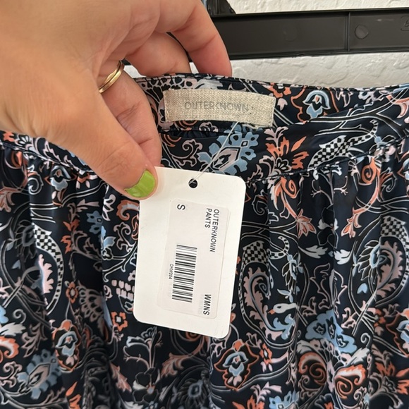 Outerknown Blue Pink Orange Tiered Maxi Skirt Side Zip Size Small / 26 Waist - Picture 7 of 10